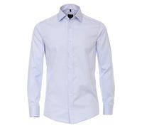 Venti Camicia da uomo in twill Uninah 001880 Modern Fit, Azzurro, 50