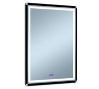 Venti Duo specchio 60x80 cm rettangolare con illuminazione con tappetino riscaldante nero-argento 5905951180427