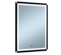 Venti Duo specchio 60x80 cm rettangolare con illuminazione con tappetino riscaldante nero-bianco 5905951180434