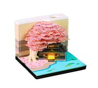 Venticinque Calendario Settimanale Con Luce A LED Luce Blossomo Tridimensionale Carta Scultura Per Scultura Speciale Pianificatore Per Scrivania Presente Concept Insegnante Con