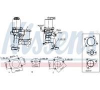 Ventil AGR Meccanico per Opel Astra H Caravan 1.7 CDTi
