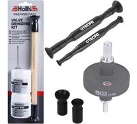 Ventil - Pasta abrasiva per valvola, set di pasta abrasiva da applicare, 3 valvole, 1 smerigliatrice per valvola, 2 paste