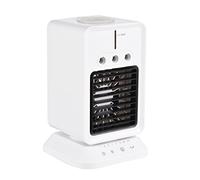 Ventilador de enfriamiento de escritorio portátil mini aire de refrigerador de aire humidificador con 3 velocidades de viento Dirección de viento Temporizador USB Evaporativo para