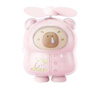 Ventilador De Escritorio - Ventilador De Mano Portátil | Miniventilador Portatile Potente De Mano | Mini Ventilatore Usb Capibara De Manno | Silencioso Y Ligero Para Viajes, Playa, Camping