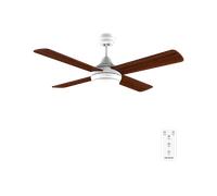 Cecotec Ventilatore da soffitto con luce EnergySilence Aero 4250 Fresh 55 W, diametro 42" con 4 pale reversibili, luce LED, telecomando, timer fino a 8h, 3 velocità