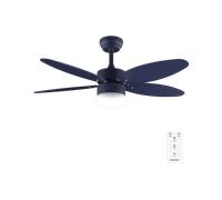Cecotec - Ventilatore da Soffitto con Luce EnergySilence Aero 4260 Full Purple - 40 W con Motore DC e 42” con Luce LED, Telecomando, Timer, 6 Velocità e 5 Pale Reversibili