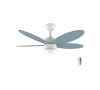 Cecotec Ventilatore da soffitto con luce EnergySilence Aero 4260 Sky. 40 W, motore DC, diametro 42" con 5 pale reversibili, luce LED, telecomando, timer, 6 velocità