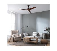 Cecotec - Ventilatore da soffitto EnergySilence Aero 5270 DarkWood - Ø132, 40W, Telecomando, Timer 8h