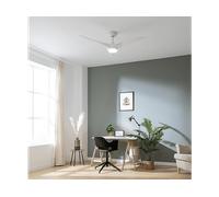 Cecotec - Ventilatori da Soffitto EnergySilence Aero 5295 White - 40 W, Diametro 137 cm, Lampada a LED, Telecomando, 6 Velocità, Timer Fino a 8 Ore, 3 Pale, Estate/Inverno