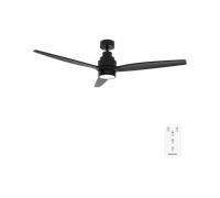 Cecotec EnergySilence Aero 5350 Ventilatore da soffitto di design nero con luce 30W in acciaio inossidabile