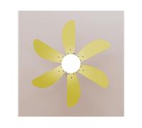 Cecotec - Ventilatore da Soffitto EnergySilence Aero 3600 Vision Full Yellow 50W, Diametro 92 cm, 3 Velocità, 6 Lame Reversibili, Modalità Inverno-Estate, Utilizzo Facile, Interruttore a Catena