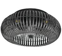 Cecotec Ventilatore da Soffitto con Luce EnergySilence LampAero 600 Natural DarkWood. Paralume in Legno Bicolore, 20 W, Lampada Inclusa, Telecomando, Timer 8 Ore, 3 Velocità, 5 Pale, Estate/Inverno
