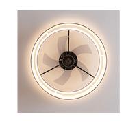 Cecotec Ventilatore da Soffitto con Luce EnergySilence LampAero 650 Beige Design. Paralume in Vimini, 20 W, Lampada Inclusa, Telecomando, Timer Fino a 8 Ore, 3 Velocità, 5 Pale, Estate/Inverno