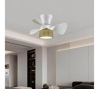 VENTILADOR TECHO 3 ASPAS/LAMPARA METAL/ABS BLANC