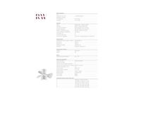 VENTILADOR TECHO 3 ASPAS/LAMPARA METAL/ABS BLANC