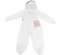 Ventilated Beekeeping Suit with Double Zippers | Full Body Bee Sting Protection for Beekeepers | Lightweight Beekeeper Smock with Face Veil & Pockets (XXL)