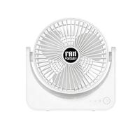 Ventilateur de pour bureau, 3 vitesses, fonctionne sur batterie, rég