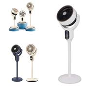 Ventilateur Luxvalu, 3 en 1, sur pied et de table, oscillant à 90°+90°, hauteur réglable de 48 à 97 cm, 3 vitesses, minuterie de 12 h, circulation d'air silencieuse pour chambre (write,regular)