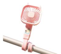 Ventilateur USB -7x5x29cm Mini Ventilateur | Mini Cooler Flexible USB Rechargeable 3 Vitesses, Rotation 360°, Cooler Clip Bébé Pour Voyage Camping Siège Auto Lit Trottinette