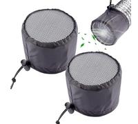 Ventilation Duct Dust Filter - Protective Air Intake Mesh Cover Set, Reusable Vent Net Filter, Fine Blocking Sleeve, Easy Fit Guard | Grow Tent Bathroom Kitchen Greenhouse RV Laundry Use For