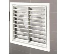 Ventilation Louver Cover - Louvered Grill Hood, Fly Screen Vent Guard | Durable Airflow Protection Panel, Wall Ceiling Mount Vent Hood Cover for Bathroom Kitchen Garage Exhaust Ventilation Use