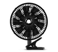 Ventilatore, 12 V / 24V, Oscillante Ventilatore per Auto, Portatile Ventilatore Potente e Silenzioso per Auto elettriche per SUV, Camper, Veicoli