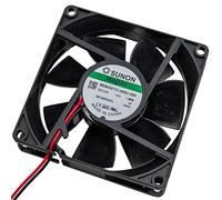 Ventilatore 12V DC 1,56W 80x80x20mm 61,1m³/h 3300U/Min 61,1m³/h Sunon ME80201V1-A99