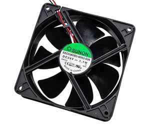 Ventilatore 24V DC 3,1W 120x120x38mm 157,9m³/h 2100U/Min 157,9m³/h Sunon EEC0382B3-A99