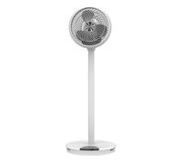 Techly 621673 Ventilatore 9" 2 in 1 con Piantana a 2 Altezze 12 velocità con Telecomando Oscillazione a 720° e Timer Bianco