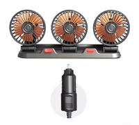 Ventilatore a 3 teste con flusso d'aria regolabile e basso rumore per un'esperienza di guida confortevole (24 V)