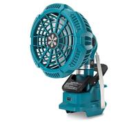 Ventilatore a batteria a clip per Makita da 18 V, ventilatore da campeggio, silenzioso, 3 livelli di velocità, testa girevole a 180°, per passeggino, camera da letto, ufficio, cantiere