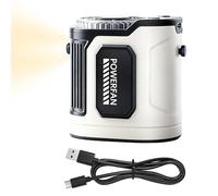 Ventilatore A Cintura - Ventilatore Portatile Da 8,6 Cm Con Forte | Ventilatores Ricaricabile Montato In Vita | Ventola Di Raffreddamento Esterna Personale, Materiale ABS Cinque Velocità Del Ven