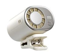 Ventilatore A Clip Per Auto Con Display LED - Ventilatore Per Auto Portatile Ricaricabile Tramite USB | 199 Velocità Regolabili E Rotazione A 360° | Piccola Ventola Di Raffreddamento Personale Ṕer Il