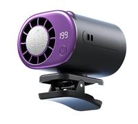 Ventilatore A Clip Per Auto Con Display LED - Ventilatore Per Auto Portatile Ricaricabile Tramite USB | 199 Velocità Regolabili E Rotazione A 360° | Piccola Ventola Di Raffreddamento Personale Ṕer Il