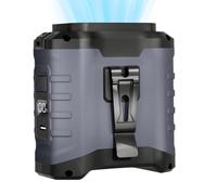 Ventilatore a clip per cintura, ventilatore da collo rinfrescante, Airflow potente 16000 giri/min, 5 velocità regolabili, dispositivo di aggiornamento per campeggio, escursionismo, lavoro quotidiano e
