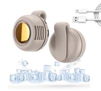 Ventilatore a clip, piccolo ventaglio a clip per vita e collo, ventilatore portatile a clip per vestiti, ventilatore silenzioso senza lama ricaricabile USB con 3 velocità, mini ventole da viaggio