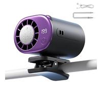 Ventilatore a Clip Portatile,Display LED Ricaricabile Regolabile,Ventilatore Portatile Ricaricabile con Fissaggio a Clip | per Uso in Viaggio, Campeggio, Festival Musicali, Trasporti Pubblici e Giardi