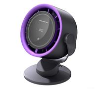 Ventilatore a clip ricaricabile con potenza di 4000 mAh e 100 livelli di velocità, progettato per un funzionamento silenzioso e una comodità portatile su tavoli, scrivanie o scaffali (nero e grigio)