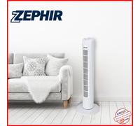 Ventilatore Torre Zephir ph81 Oscillante Colonna Pavimento Silenzioso Timer 230v [EEK: A]