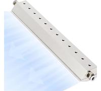 Ventilatore a coltello d'aria industriale, Soffiatore industriale a lama d'aria in alluminio con filettatura 1/4, rimozione polvere e acqua, dimensioni multiple(600mm)