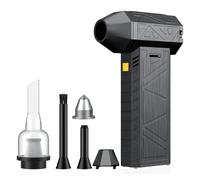 Ventilatore a Condotto, Soffiatore d'Aria Potente, pulitore a Polvere, soffiatore Turbo Senza spazzole con Ricarica,Strumenti di soffiaggio(3 in 1)