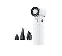 Ventilatore a Condotto, Ventilatore Violento, Potente Asciugacapelli, Aspirapolvere, Asciugacapelli Turbojet Ricaricabile Senza Spazzole,Strumenti di soffiaggio(White)