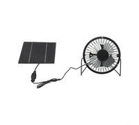 Ventilatore a energia solare da 10,2 cm con pannello solare da 5 W per un'efficiente estrazione dell'aria e ventilazione in serre e spazi esterni senza elettricità