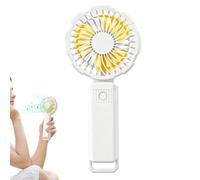 Ventilatore a Mano 3 Velocità Regolabili, Raffreddatore, Asciugatore Trucco
