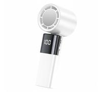 Ventilatore a Mano con Display Digitale Ricarica Rapida per Viaggio,