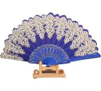 ventilatore a mano di bambù, Multicolor Folding Fan For Dance Cosplay Wedding Party Decoration(Color2)