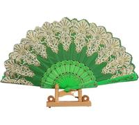 ventilatore a mano di bambù, Multicolor Folding Fan For Dance Cosplay Wedding Party Decoration(Color4)