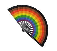 Ventilatore a mano pieghevole, grande ventilatore a mano pieghevole, 33 cm, pieghevole, decorativo, accessorio per danza, decorazione per la casa
