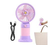 Ventilatore a Mano Portatile | Con Base Ricaricabile Tramite USB Strumento Silenzioso,Ventilatore A Mano Ricaricabile,Adatto Per Ufficio, Cucina, Casa, Viaggi, Interno Ed Esterno, Per Donne E Uomini