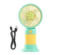 Ventilatore a Mano Portatile - Silenzioso Strumento Estivo USB Ricaricabile con Base Inclusa,Ventilatore A Mano Ricaricabile - Adatto Per Ufficio, Cucina, Casa, Viaggi, Interno Ed Esterno, Per Donne E